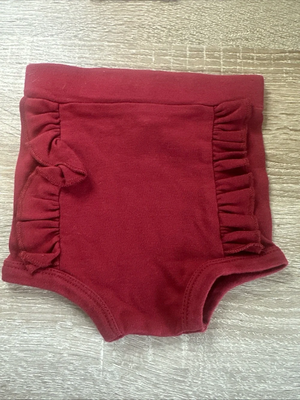 Kate Quinn Retro Ruffle Bloomers Bundle Size6-12 Mnths Burgandy & Striped Burg